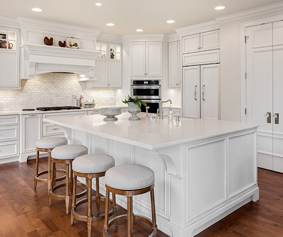 Modern white kitchen