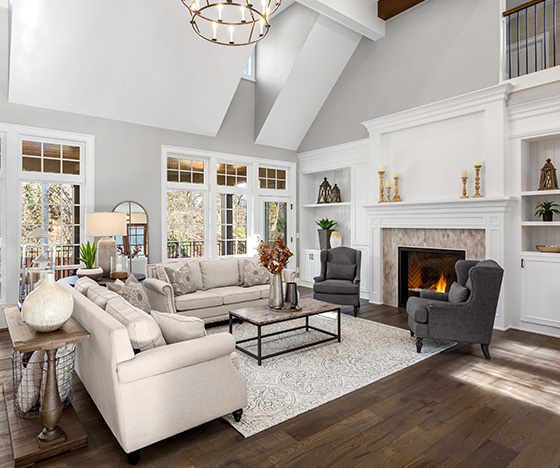 Modernized living room