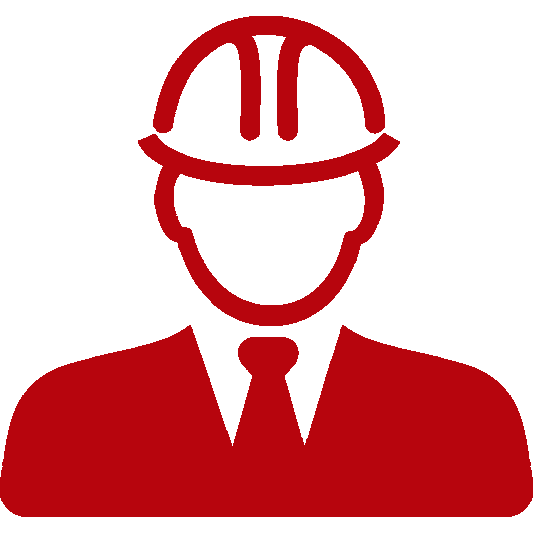 Man in hard hat and suit