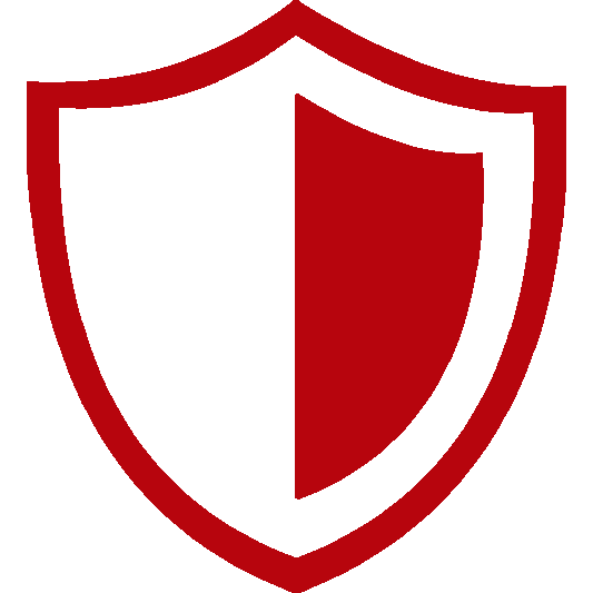 White and red shield